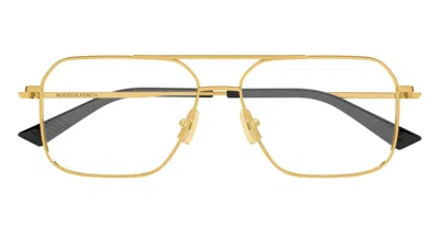 Bottega Veneta Bv1384o Metal Optical Frame Eyeglasses In Transparent