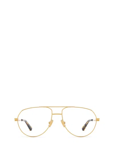 Bottega Veneta Eyeglasses In Gold