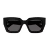 Bottega Veneta Bv1276s Tri-fold-line New Classic Sunglasses In 001 Black