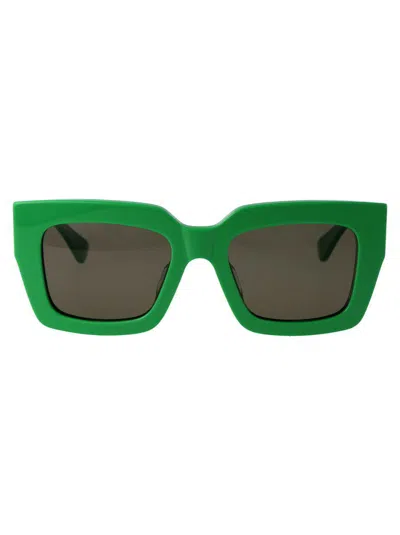 Bottega Veneta Eyewear In 003 Green Green Green