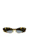 Bottega Veneta Eyewear Angle Cat Eye Sunglasses In Black