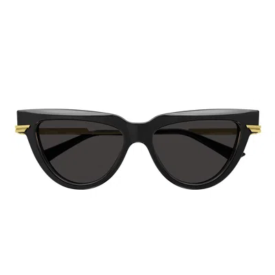 Bottega Veneta Black Cat-eye Sunglasses