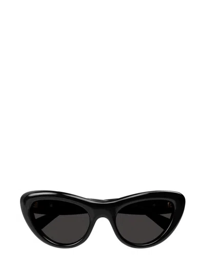 Bottega Veneta Eyewear Bombe Cat Eye Sunglasses In Black