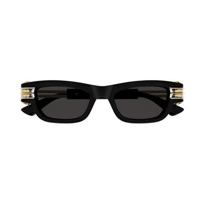 Bottega Veneta Eyewear Bolt Squared Sunglasses In Brown