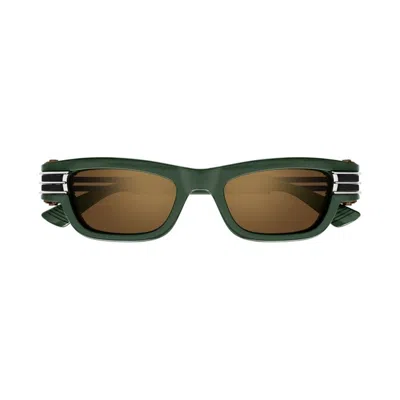 Bottega Veneta Eyewear Bolt Squared Sunglasses In Multi