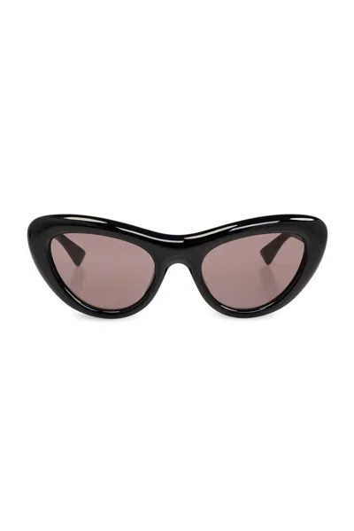 Bottega Veneta Eyewear Bombe Cat Eye Sunglasses In Gray