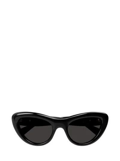 Bottega Veneta Eyewear Bombe Cat Eye Sunglasses In Black
