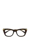 Bottega Veneta Eyewear Cat-eye Frame Glasses In Black