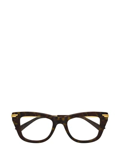 Bottega Veneta Eyewear Cat-eye Frame Glasses In Black