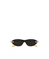 Bottega Veneta Cat's Eye Sunglasses In Black