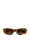 Bottega Veneta Eyewear Cat-eye Frame Sunglasses In Havana-havana-brown