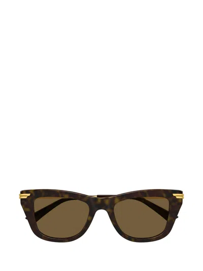 Bottega Veneta Eyewear Cat-eye Frame Sunglasses In Green