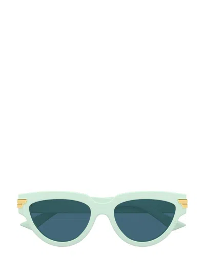 Bottega Veneta Eyewear Cat Eye Sunglasses In Green