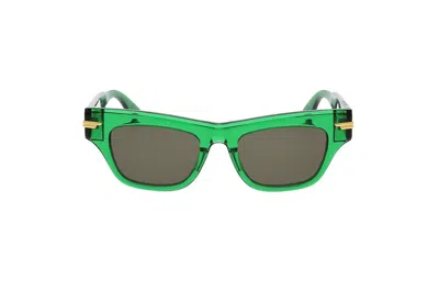 Bottega Veneta Eyewear Cat In Green