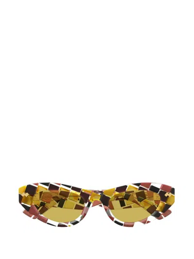 Bottega Veneta Eyewear Cat-eye Frame Sunglasses In Multi