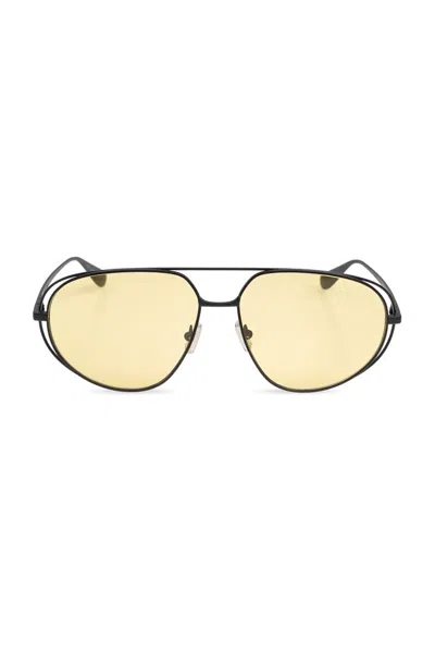 Bottega Veneta Eyewear Classic Aviator Sunglasses In Black