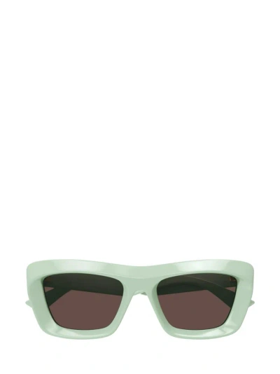 Bottega Veneta Eyewear Classic Cat Eye Sunglasses In Green