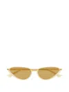 Bottega Veneta Eyewear Classic Cat Eye Sunglasses In Nude