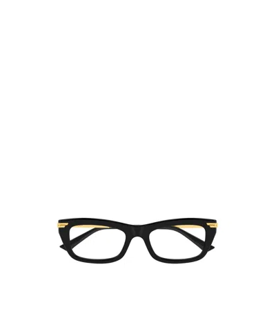 BOTTEGA VENETA BOTTEGA VENETA EYEWEAR CLASSIC RECTANGULAR EYEGLASSES