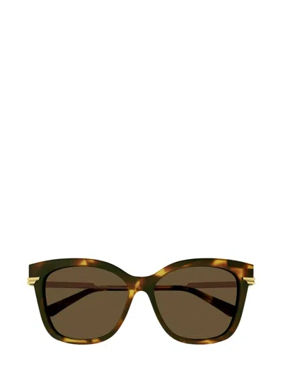 Bottega Veneta Eyewear Classic Square Frame Sunglasses In Multi