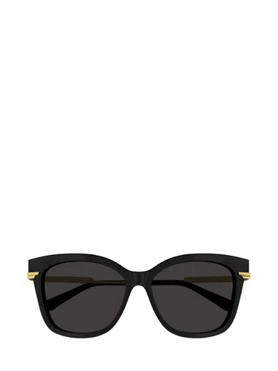 Bottega Veneta Eyewear Classic Square Sunglasses In Black