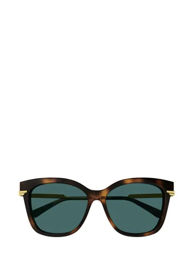 Bottega Veneta Eyewear Classic Square Sunglasses In Multi