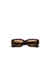 Bottega Veneta Eyewear Dash Rectangular Sunglasses In Brown