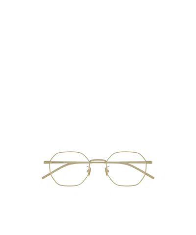 Bottega Veneta Eyewear Geometric Frame Glasses In Neutral
