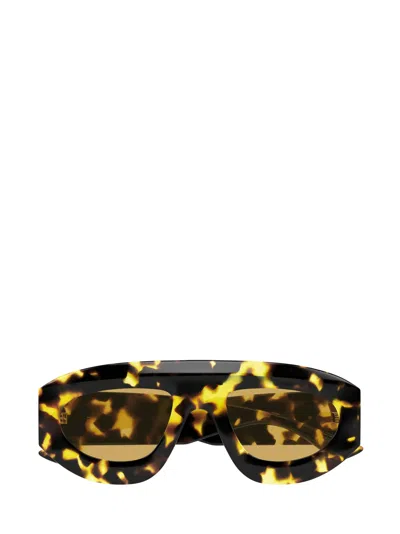 Bottega Veneta Eyewear Geometric Frame Sunglasses In Brown