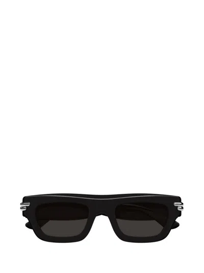 Bottega Veneta Eyewear Mitre Square Sunglasses In Black