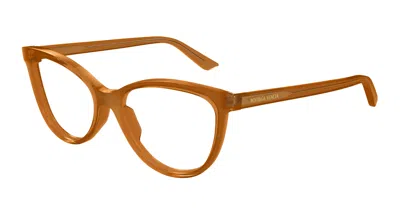 Bottega Veneta Eyewear Oval Frame Glasses In Brown