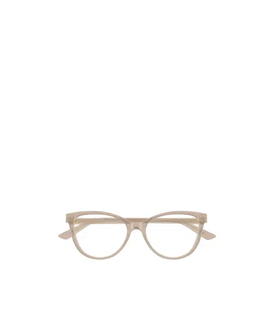 Bottega Veneta Eyewear Oval Frame Glasses In Brown