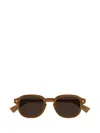 Bottega Veneta Eyewear Oval-frame Sunglasses In Green