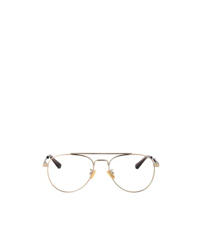 Bottega Veneta Eyewear Pilot Frame Glasses In Nude