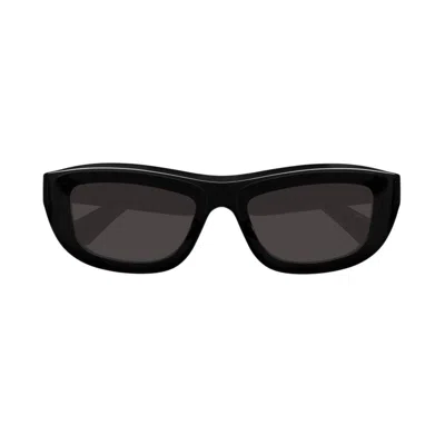 Bottega Veneta Ribbon Plastic Cat-eye Sunglasses In Black