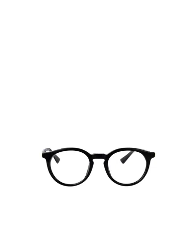 Bottega Veneta Eyewear Round Frame Glasses In Black