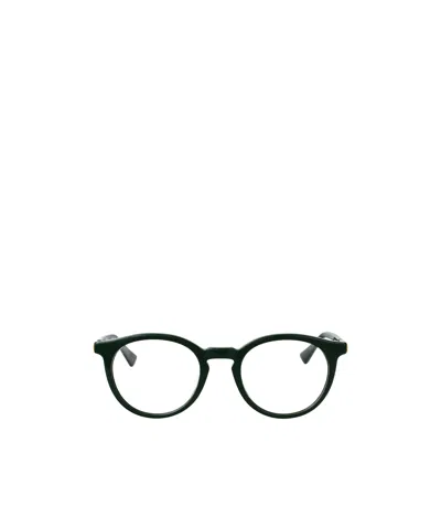 Bottega Veneta Eyewear Round Frame Glasses In Green