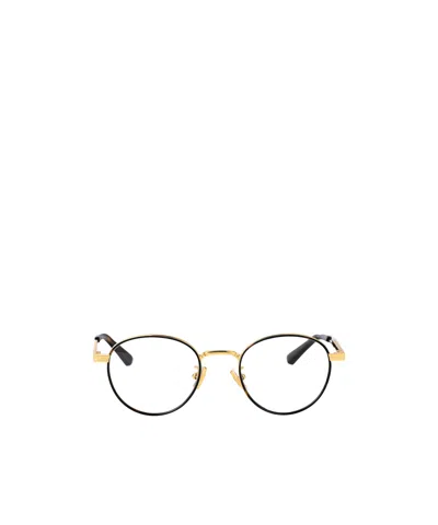 Bottega Veneta Eyewear Round Frame Glasses In Black