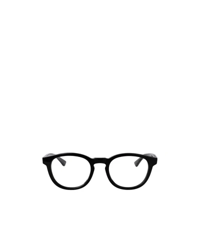 Bottega Veneta Eyewear Round Frame Glasses In Black