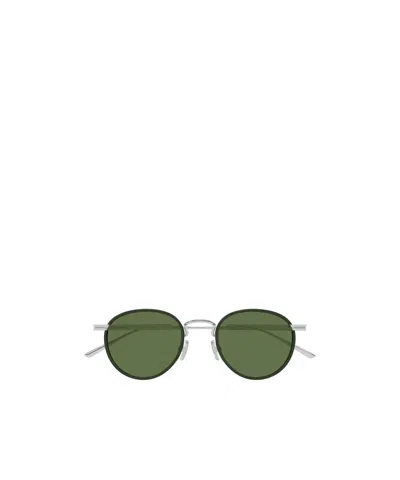 Bottega Veneta Eyewear Round Frame Sunglasses In Green