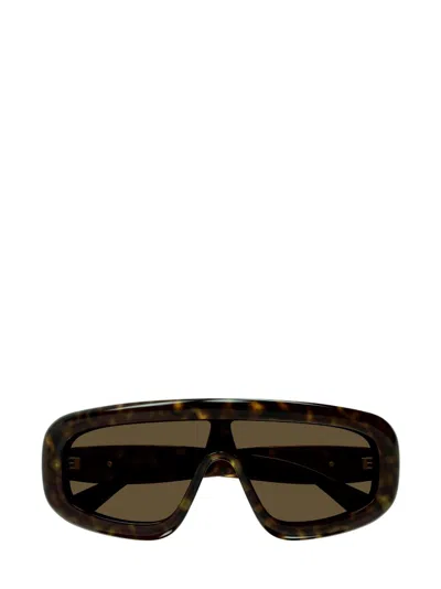 Bottega Veneta Eyewear Shield Frame Sunglasses In Multi