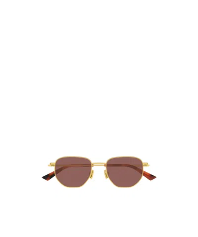 Bottega Veneta Eyewear Split Panthos Sunglasses In Brown
