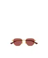 Bottega Veneta Eyewear Split Panthos Sunglasses In Pink