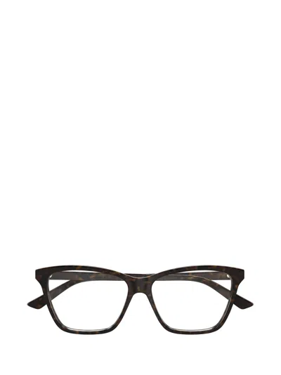 Bottega Veneta Eyewear Square Frame Glasses In Brown
