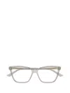Bottega Veneta Eyewear Square Frame Glasses In Gray