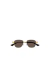 Bottega Veneta Eyewear Square Frame Sunglasses In Green
