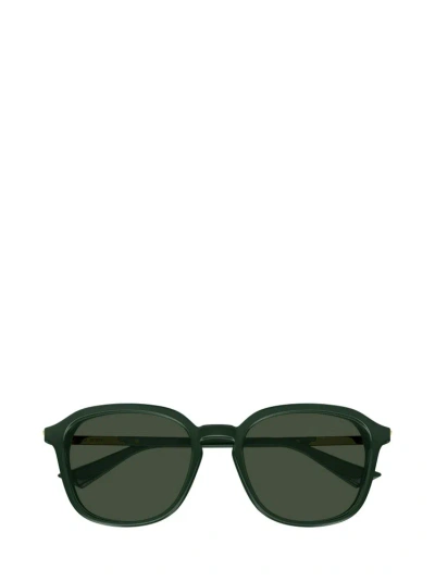 Bottega Veneta Eyewear Square Frame Sunglasses In Green