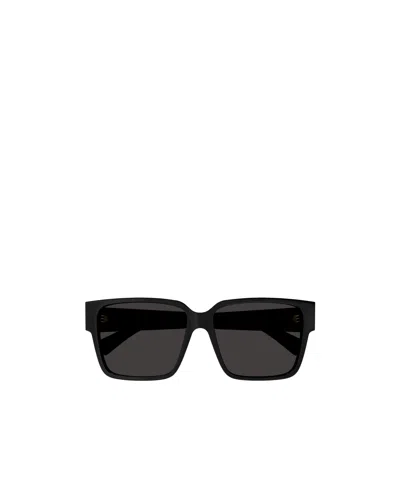 Bottega Veneta Eyewear Rectangle Frame Sunglasses In Black