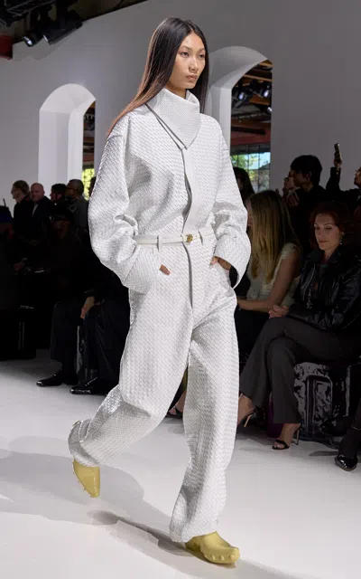 Bottega Veneta Faces Belt In White