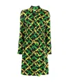Bottega Veneta Fantasia Print Shirt Dress In Black